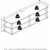 Furinno TURN-S-TUBE Shoe Rack, 3-Tier Shoe Organizer, Shoe Storage Rack with No Tools Assembly, 11.6 x 47.2 x 15.4, for Closet Entryway, Office, Garage, Espresso/Black(Dark Brown/Black)