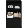 Furinno Turn-N-Tube 4-Tier Toolless Kitchen Storage Shelf Cart, Americano/Black(Americano)