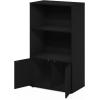 Furinno Turn-N-Tube 4-Tier Toolless Kitchen Storage Shelf Cart, Americano/Black(Americano)