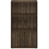 Furinno Turn-N-Tube 4-Tier Toolless Kitchen Storage Shelf Cart, Americano/Black(Columbia Walnut)