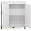 Furinno Turn-N-Tube 4-Tier Toolless Kitchen Storage Shelf Cart, Americano/Black(White Oak/Chrome)
