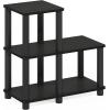 Furinno Turn-N-Tube Accent Decorative Shelf, Espresso/Black(Espresso/Black)