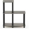 Furinno Turn-N-Tube Accent Decorative Shelf, Espresso/Black(French Oak/Black)