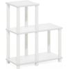 Furinno Turn-N-Tube Accent Decorative Shelf, Espresso/Black(White)