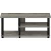 Furinno Turn-N-Tube Multi Storage Shoe Rack, 35.2″W 6-Tier, French Oak Grey/Black(French Oak Grey/Black)