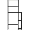 Furinno Turn-N-Tube Over The Toilet Storage, 5 Shelves Bathroom Organizer Space Saver Rack, French Oak Grey/Black(Espresso/Black)