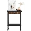 Furinno Turn-N-Tube Tall-Wide Hallway Console Table with Bin, Espresso/Brown(Espresso/Brown)