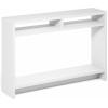 Furinno Turn-N-Tube Tall-Wide Hallway Console Table with Bin, Espresso/Brown(White)