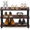 Furinno Turn-S-Tube Shoe Rack, 3-Tier Toolless Shoe Organizer, Shoe Storage, 11.6 x 23.6 x 22.2, for Closet Entryway, Office, Garage, Cherry Oak