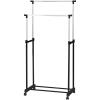 FURINNO Wayar Double Garment Rack, 33.07 x 65.75.in