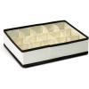 Furinno 12286IV Non-Woven Fabric Storage Organizer, 4 by 2-Inch, Ivory with Brown Trim(3 by 5-Inch)