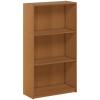 Furinno BASIC Book Shelf, 3-Tier Bookshelf with Open Shelves, Standing Bookcase, 9.3″ x 21.8″ x 39.5″, for Organization and Storage, for Living Room, Bedroom, Home Office, Espresso(Natural Oak)
