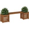 Furinno FG16011 Tioman Hardwood Flower Box, Brown(40.5 Inch)