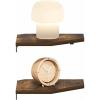 Furinno Rossi Hexagon Floating Shelves for Wall, Set of 2 Geometric Corner Shelf, Wall Mounted Shelves for Bathroom, Home Office, Living Room, Amber Pine