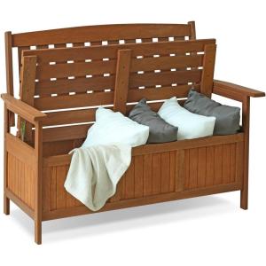 FURINNO Tioman Hardwood Patio Furniture Kent Bench Box(Bench Box)