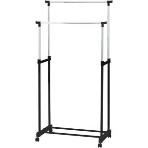 FURINNO Wayar Double Garment Rack, 33.07 x 65.75.in