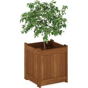 Furinno 2-FG16450 Tioman Hardwood Flower Box, Two-Pack, Natural(1-Pack)