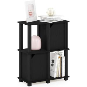 Furinno 4-Tier Flexi Rack, Espresso(Black Oak/Black)