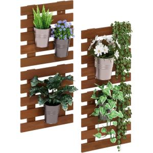 Furinno FG181364 Tioman Stacking Shelf, Natural(Set of 4)