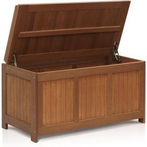 Furinno FG19749 Tioman Outdoor Hardwood Storage Box, Natural(Deck Box)