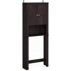 Furinno Indo Double Door Bath Cabinet, Espresso(Espresso)