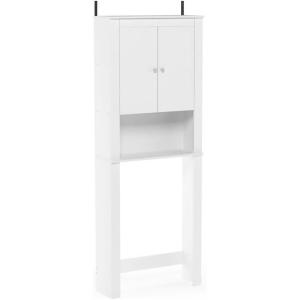 Furinno Indo Double Door Bath Cabinet, Espresso(White)