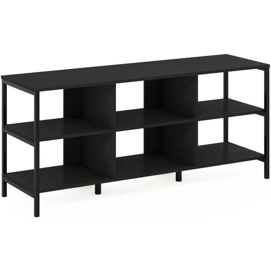 imageFurinno Camnus Modern Living Entertainment Center Stand with Metal Frame Support for TVs up to 60 Inch AmericanoBlackAmericanoBlack