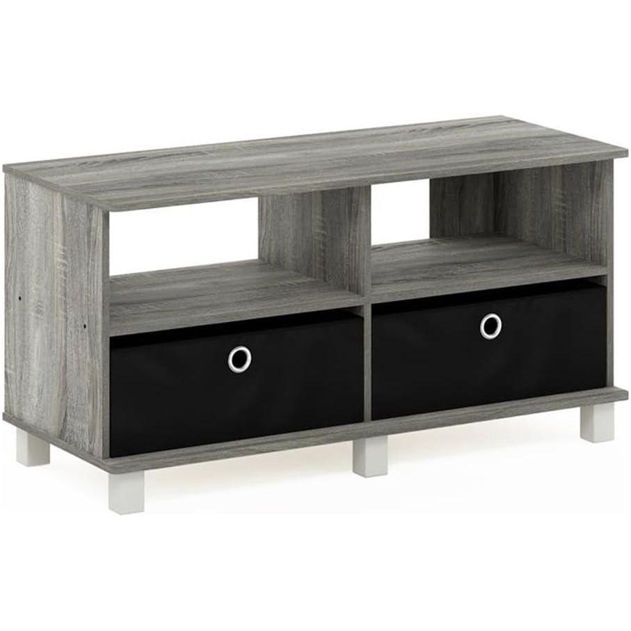 imageFurinno Econ TV Stand Entertainment Center EspressoFrench Oak