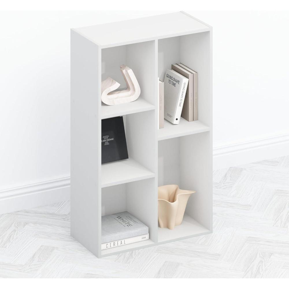 imageFurinno Moretti Modern Lifestyle TV Stand Columbia WalnutWhite