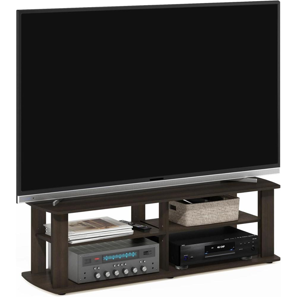 imageFurinno TurnNTube Handel Stand for TV up to 55 Inch EspressoDark Brown