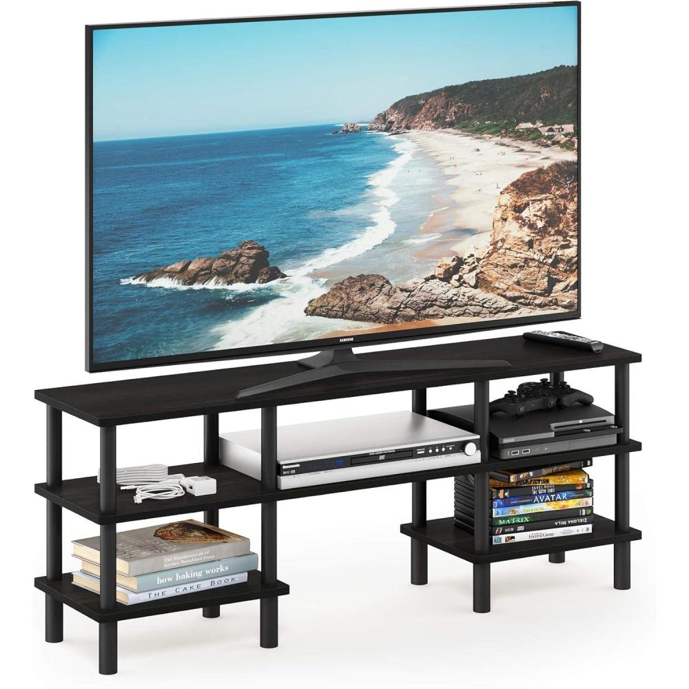 imageFurinno TurnNTube Handel Stand for TV up to 55 Inch EspressoEspressoBlack