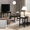 Furinno BEGINNING TV Stand, 2-Tier Entertainment Center with Open Shelf, TV Console for TV up to 36 Inch, for Living Room, Bedroom, French Oak(Espresso)