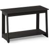 Furinno BEGINNING TV Stand, 2-Tier Entertainment Center with Open Shelf, TV Console for TV up to 36 Inch, for Living Room, Bedroom, French Oak(Espresso)