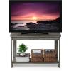 Furinno BEGINNING TV Stand, 2-Tier Entertainment Center with Open Shelf, TV Console for TV up to 36 Inch, for Living Room, Bedroom, French Oak(French Oak)