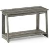 Furinno BEGINNING TV Stand, 2-Tier Entertainment Center with Open Shelf, TV Console for TV up to 36 Inch, for Living Room, Bedroom, French Oak(French Oak)