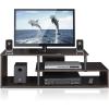 Furinno Econ Low Rise TV Stand, Espresso/Black(Espresso/Black)