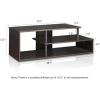 Furinno Econ Low Rise TV Stand, Espresso/Black(Espresso/Black)