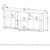 Furinno Econ TV Stand Entertainment Center, Espresso(Amber Oak)