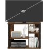 Furinno Econ TV Stand Entertainment Center, Espresso(Amber Pine/Black)
