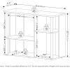 Furinno Econ TV Stand Entertainment Center, Espresso(Amber Pine/Black)
