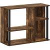 Furinno Econ TV Stand Entertainment Center, Espresso(Amber Pine/Black)