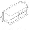 Furinno Econ TV Stand Entertainment Center, Espresso(Dark Espresso)