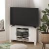 Furinno Econ TV Stand Entertainment Center, Espresso(White)