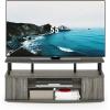 Furinno Jaya Entertainment Center Stand Unit/TV Desk for up to 55 inch, White/Black(French Oak Grey/Black)