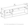 Furinno Moretti Modern Lifestyle TV Stand, Columbia Walnut(Brown Walnut)