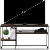 Furinno Moretti Modern Lifestyle TV Stand, Columbia Walnut(Columbia Walnut)