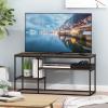 Furinno Moretti Modern Lifestyle TV Stand, Columbia Walnut(Columbia Walnut)