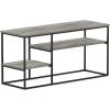Furinno Moretti Modern Lifestyle TV Stand, Columbia Walnut(French Oak Grey)