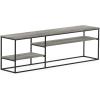 Furinno Moretti Modern Lifestyle TV Stand, Columbia Walnut(Grey Oak)