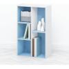 Furinno Moretti Modern Lifestyle TV Stand, Columbia Walnut(Light Blue)